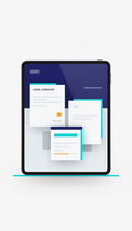 Tablet Digital Loan Summary Display